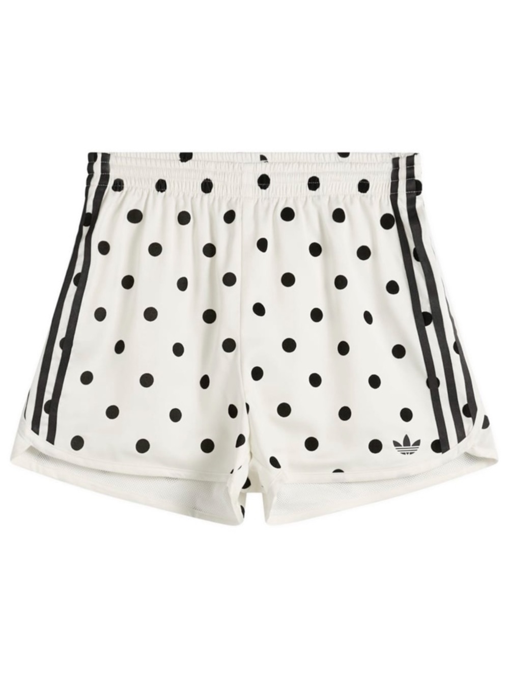 NWT adidas Polka Dot Sprinter Shorts, Off-white & Black